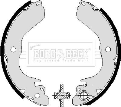 BORG & BECK Комплект тормозных колодок BBS6228